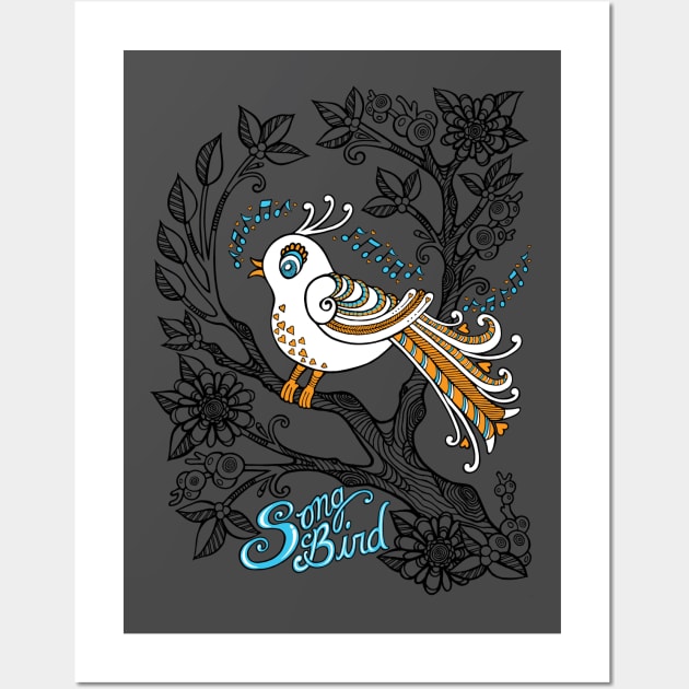 Song Bird Wall Art by OfficeInk